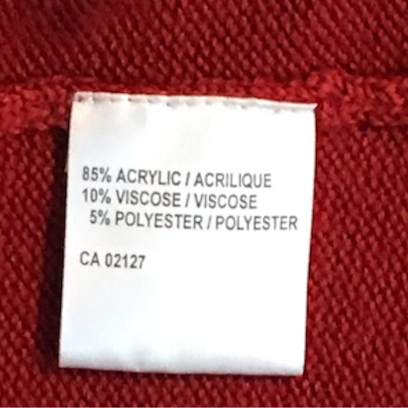 ESCALADE Paris Red and Black Embellishments Designer Sweater Size L/G - Picture 9 of 12